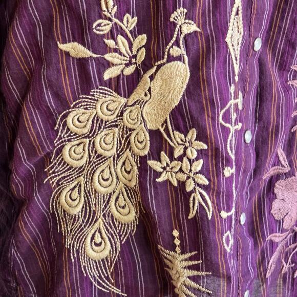 Johnny Was Pearl Snap Button Up - Picture 5 of 10